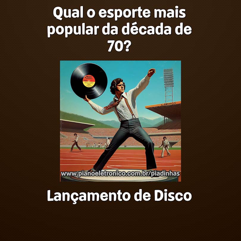 Qual o esporte mais popular da década de 70?

Lançamento de Disco